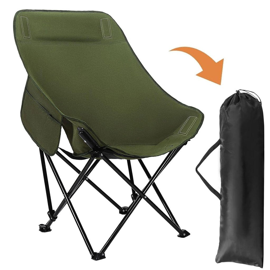 Chaise de camping pliable haut dossier – Robuste et ultra-confortable image 0