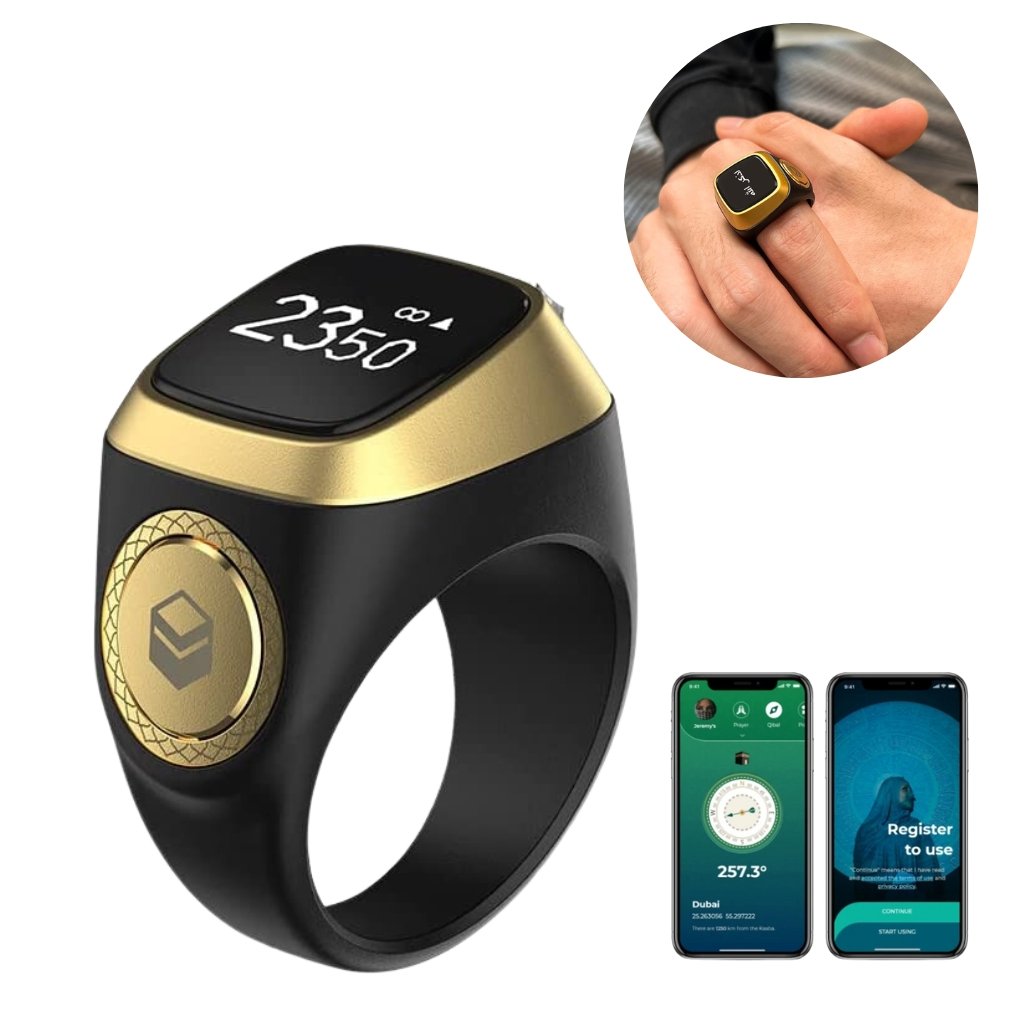 Bague Tasbeeh Intelligente Zikr 1 Bluetooth – Écran OLED image 0
