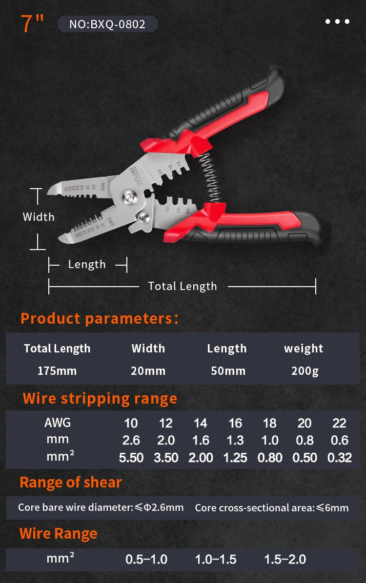 Coffret de sertissage 3en1 avec cosses 22-10 AWG – L’outil complet de l’électricien moderne image 7