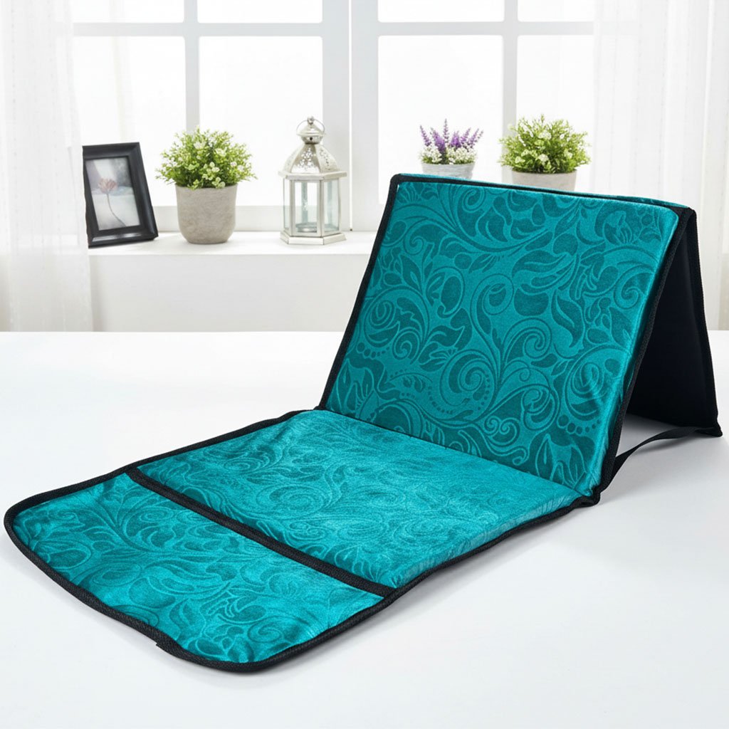 Tapis de Prière Sultan Pliable avec Dossier – Confort, Stabilité & Sérénité en Toute Situation image 4