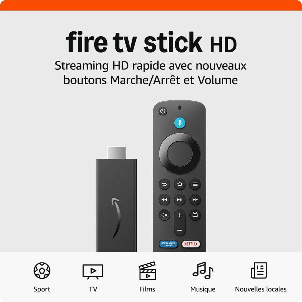 Amazon Fire TV Stick HD Wi-Fi 5 – Transformez votre téléviseur en une interface intelligente image 5