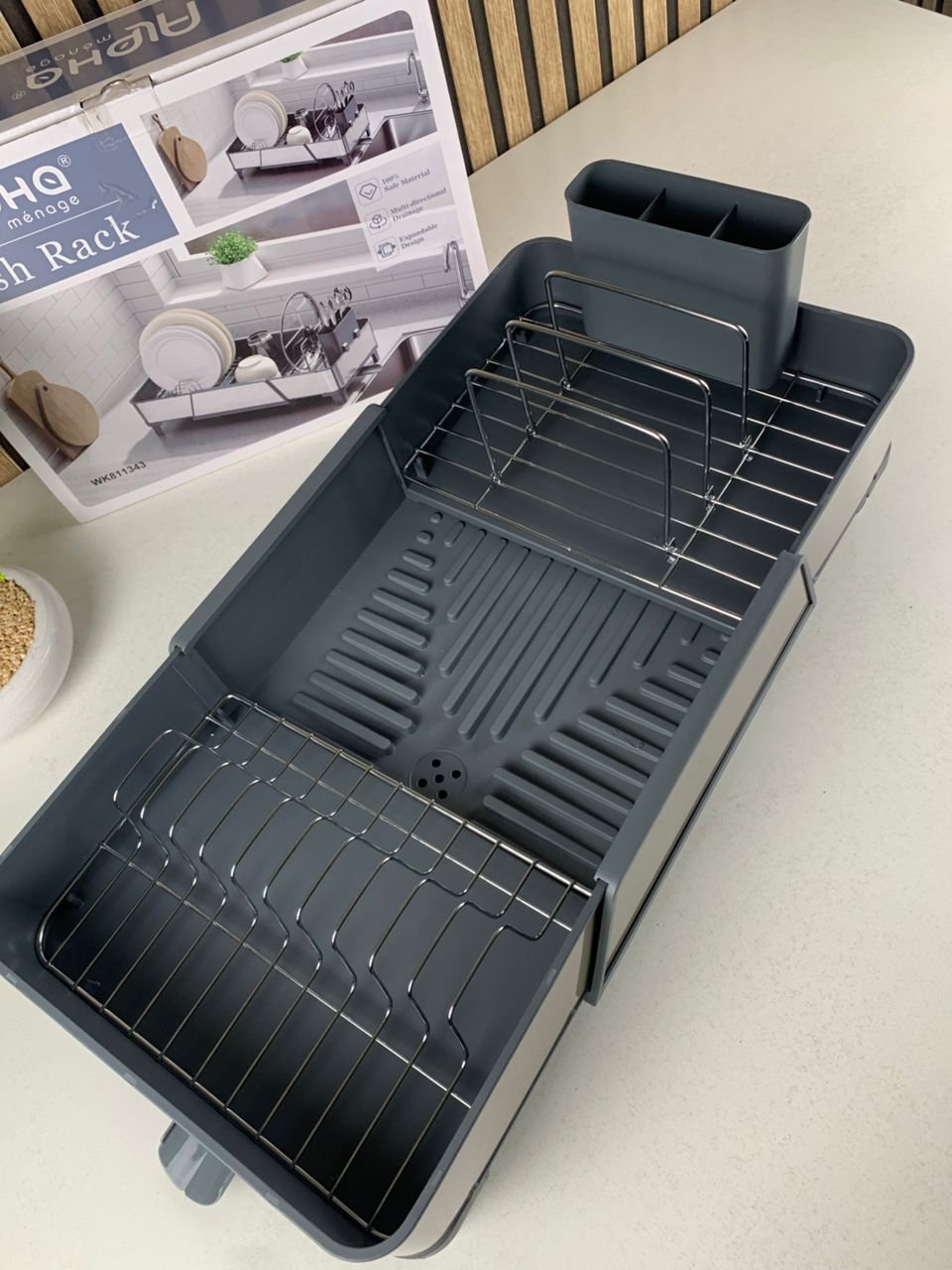 Alpha Égouttoir à Vaisselle Extensible en Acier Inoxydable – Flexibilité & Élégance au Quotidien image 4