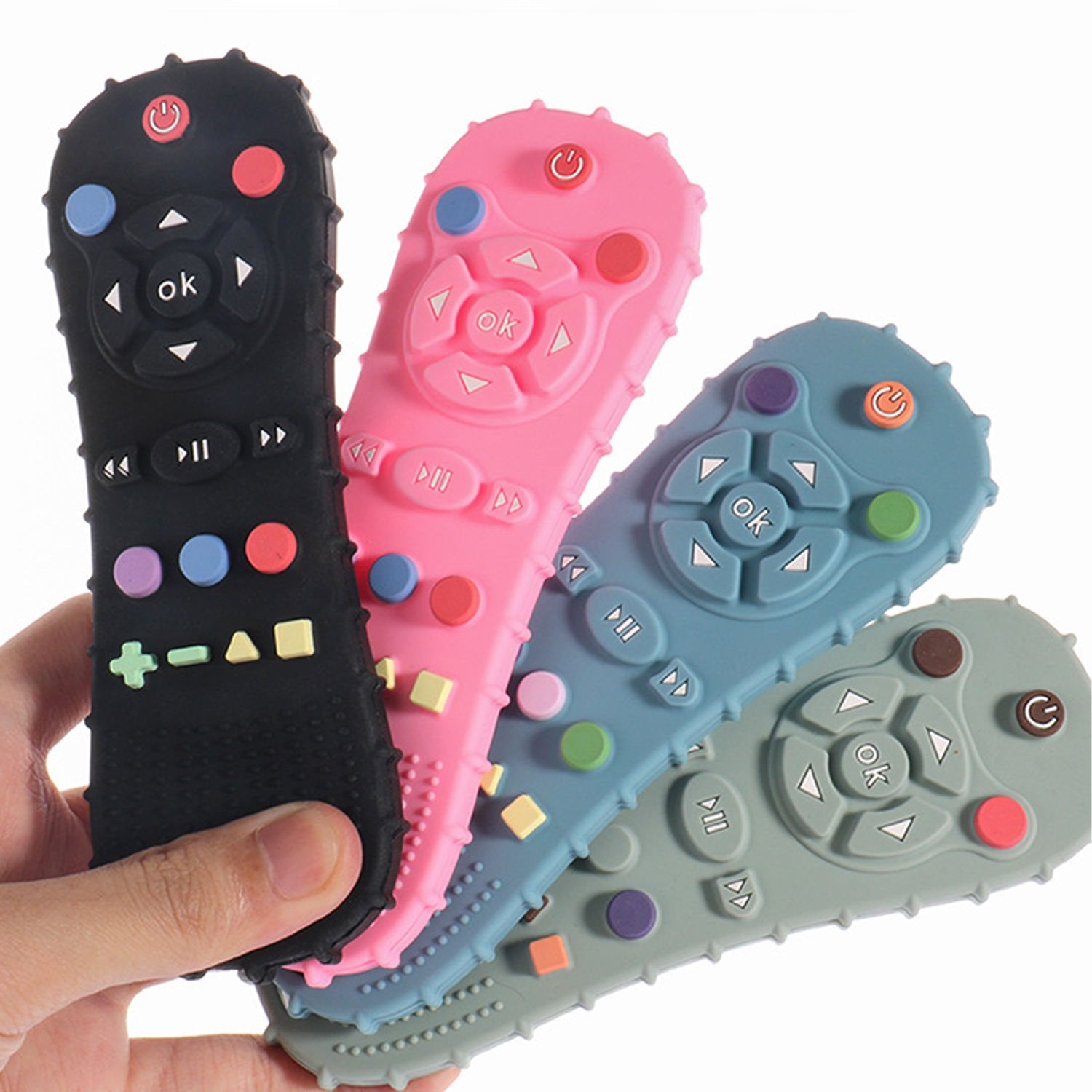 Anneau de dentition en Silicone en forme de télécommande image 2