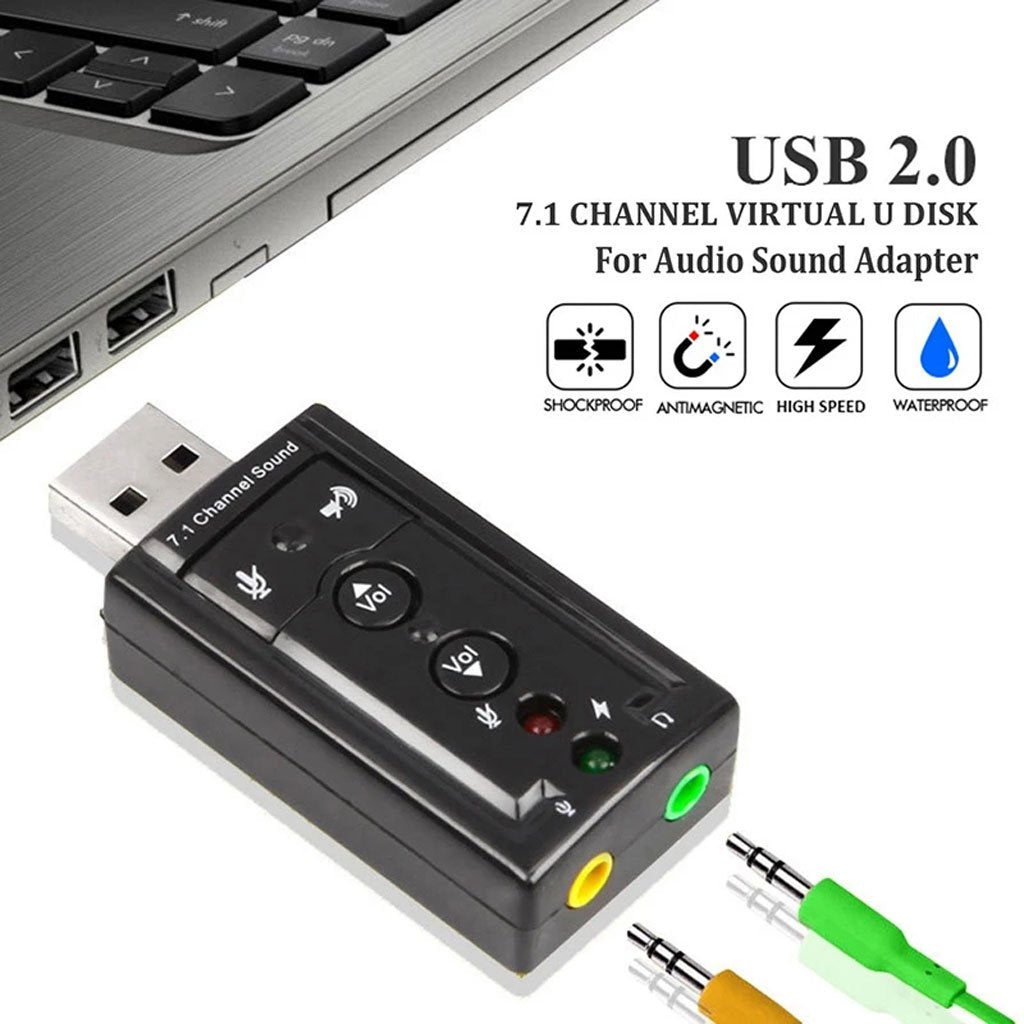 Adaptateur Carte Son USB 3D Audio Virtual 7.1 – Son Surround Pro Compact image 4