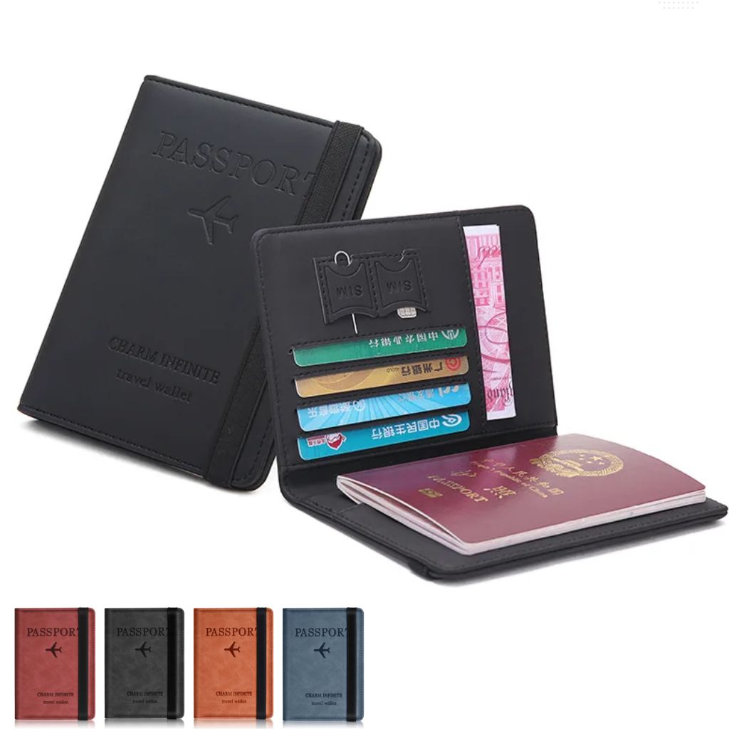 Porte-Passeport en Cuir avec Protection RFID – Élégance, Sécurité & Organisation de Voyage