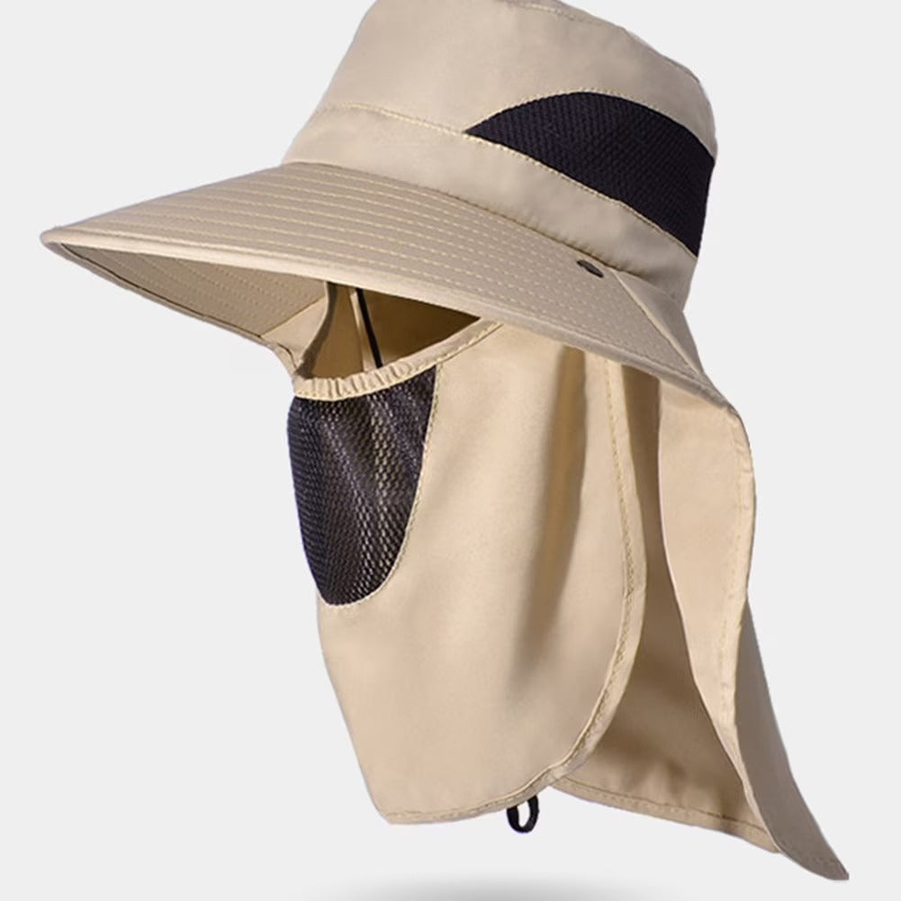 Chapeau Anti-UV Multifonction avec Protection Visage & Nuque – Confort Outdoor Ultime