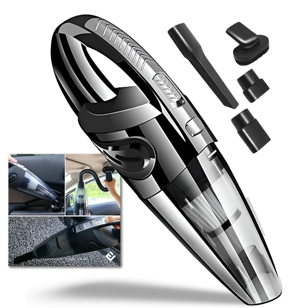 Aspirateur Voiture Sans Fil + Câble USB 5V/12V – Nettoyage et Alimentation Pratiques image 0