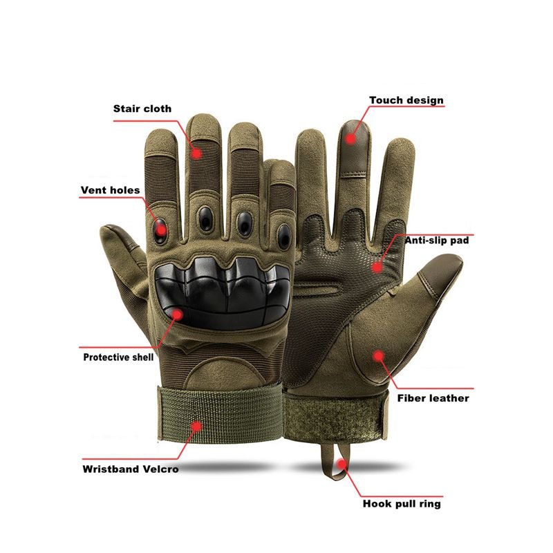 Gants Tactiques Moto Militaire avec technologie écran tactile image 8