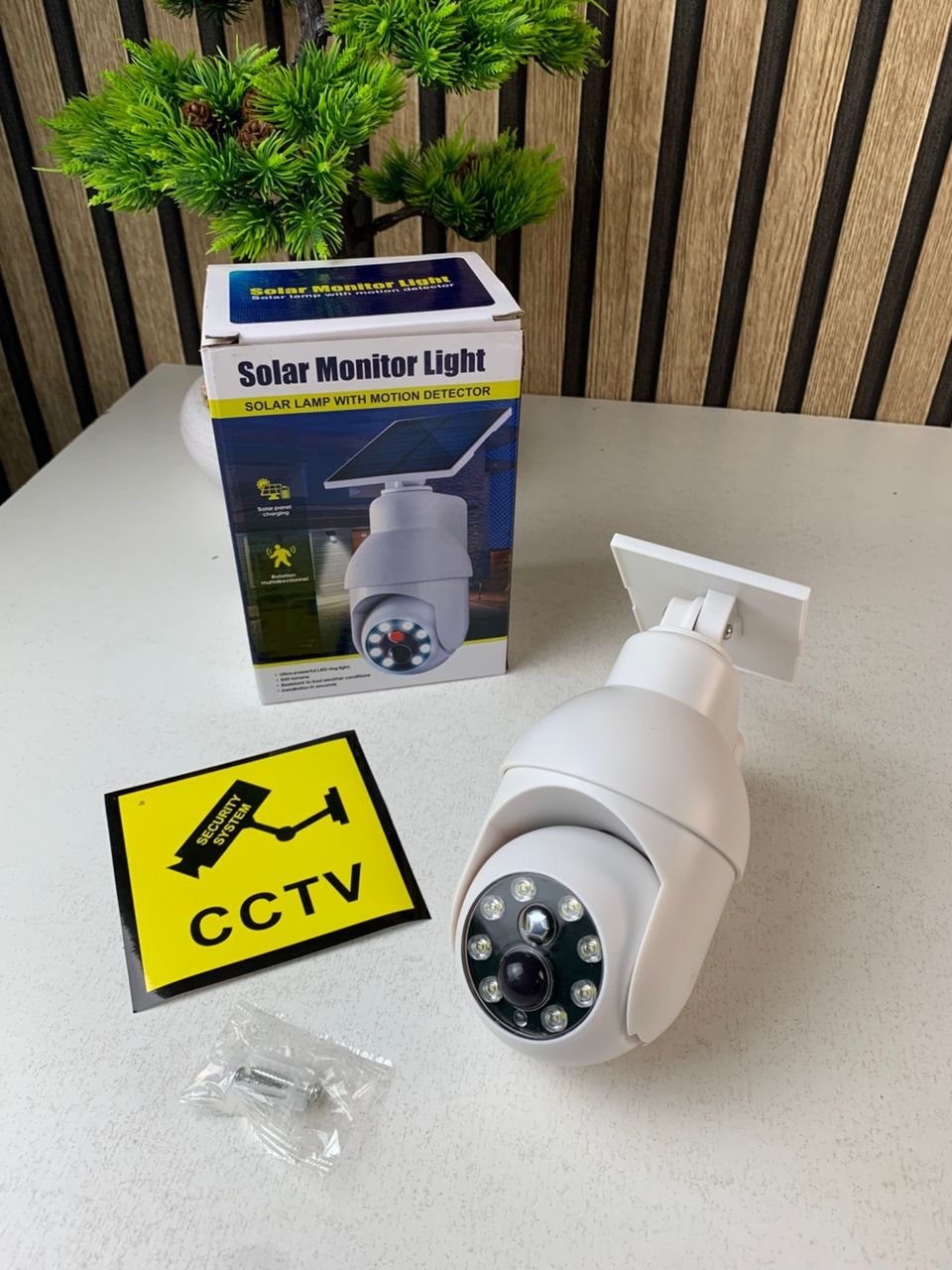 Faux Caméra Solaire 360° – Sécurité Visible & Éclairage Intelligent image 7