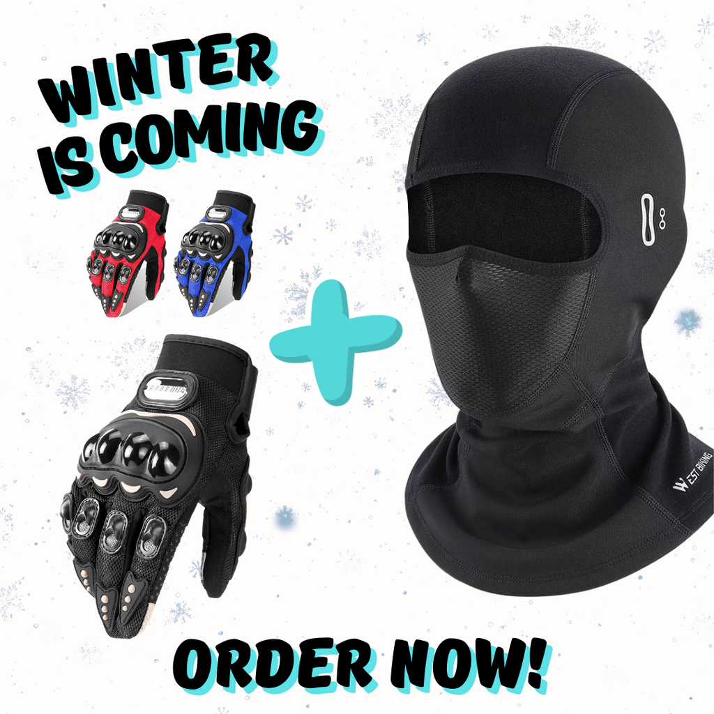 Pack Moto Hiver Cagoule Professionnel + Gants Pro Biker – Protection Thermique Complète