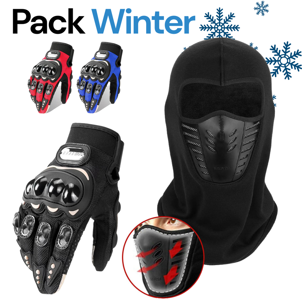 Pack Hiver Moto Excefore + Pro Biker – Protection Complète Contre le Froid