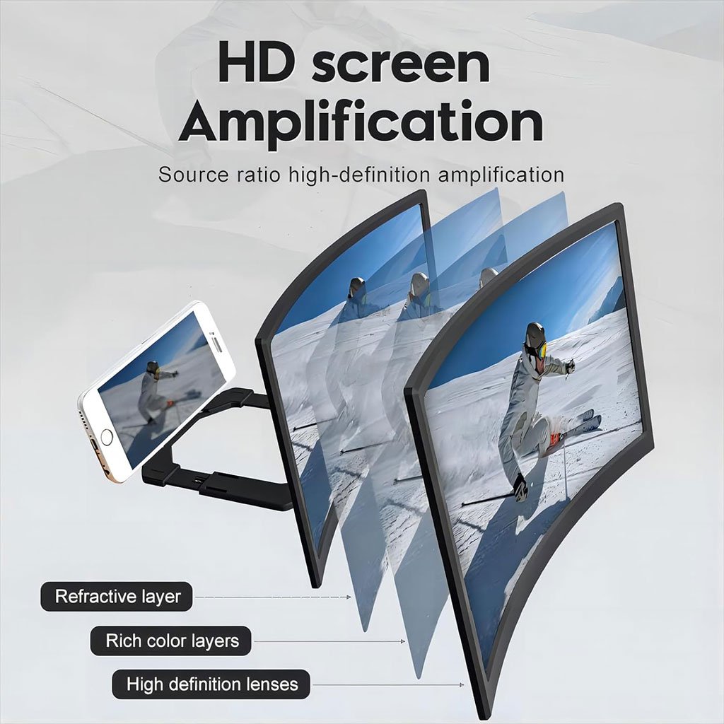 Amplificateur d’Écran HD Universel – Transformez votre Smartphone en Cinéma Portatif image 1