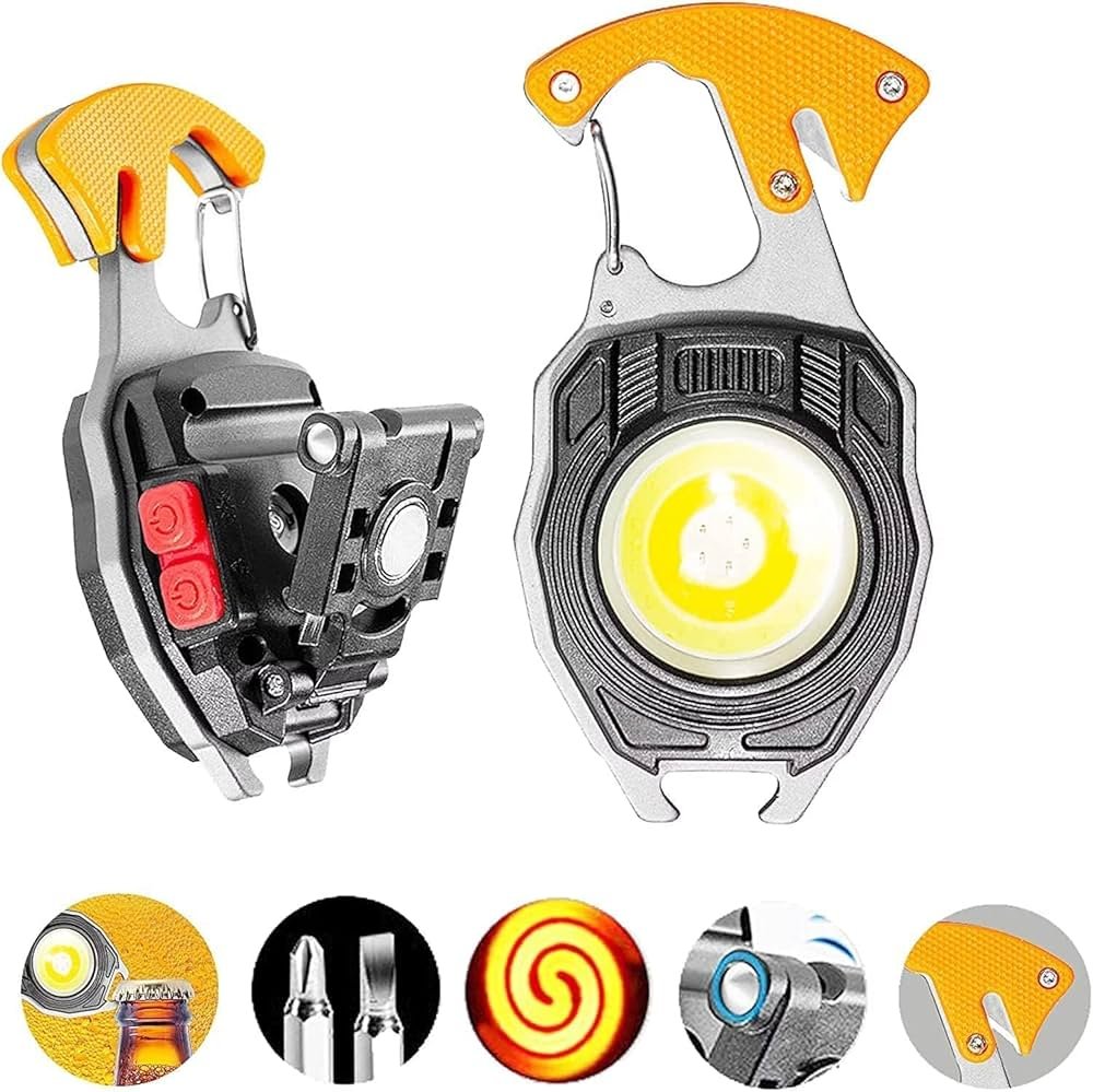 Mini Lampe Torche Porte-Clés 7 Modes image 1