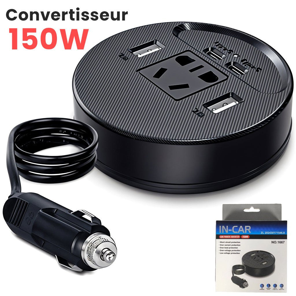 Mini Onduleur Convertisseur Portable 150W image 0