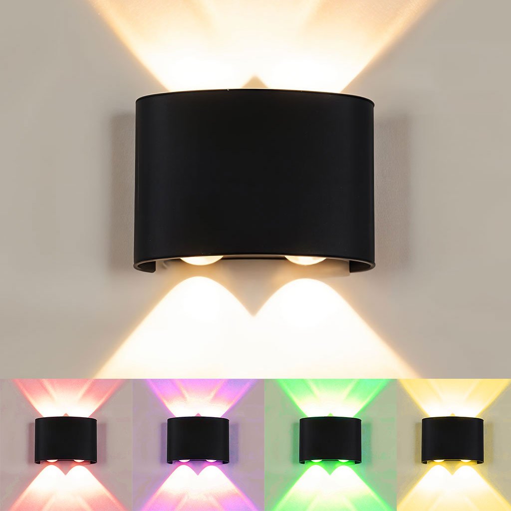 Applique Murale LED RGB 4W 2 Lampes en Aluminium image 0