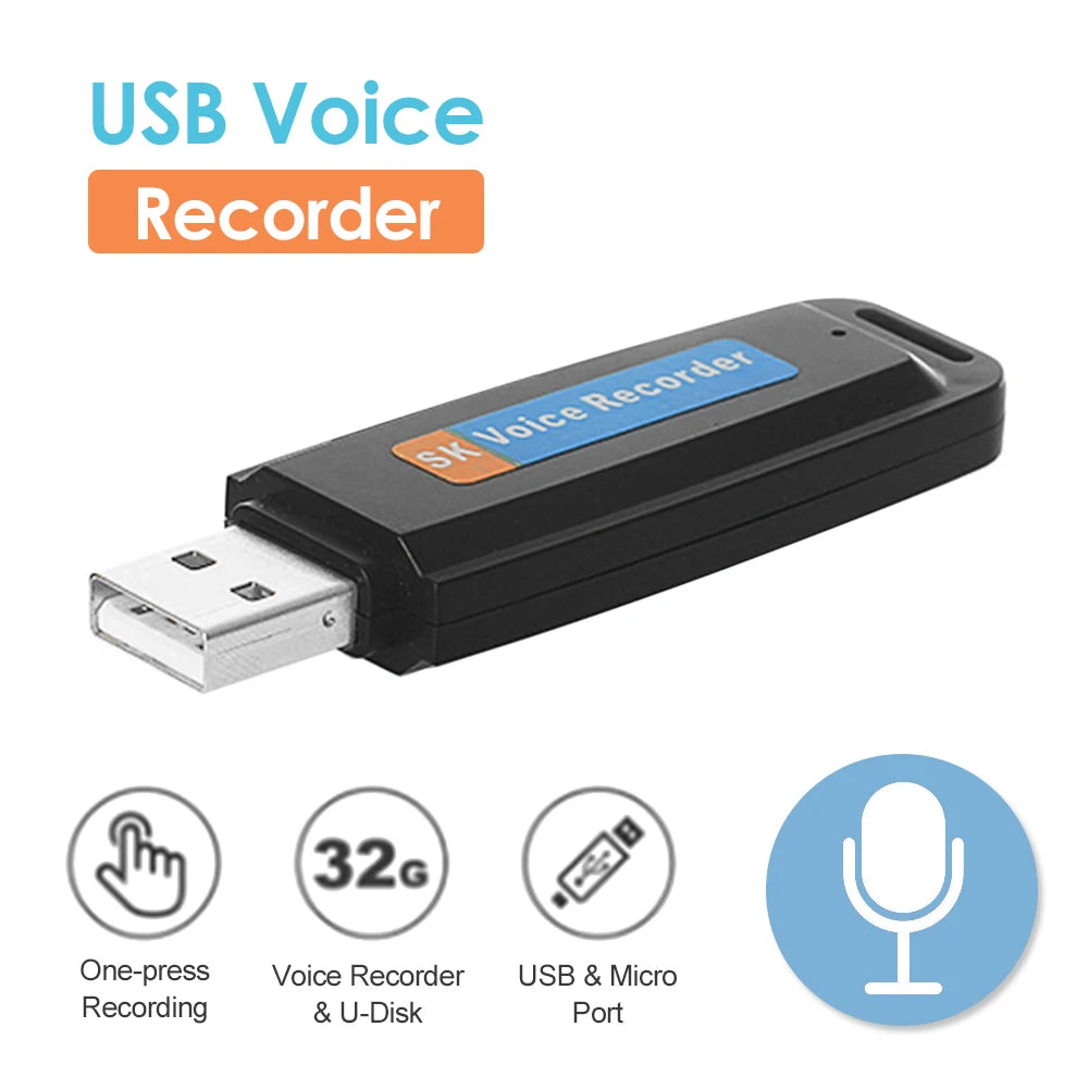 Enregistreur Vocal USB Portable – enregistrements clairs et précis image 0