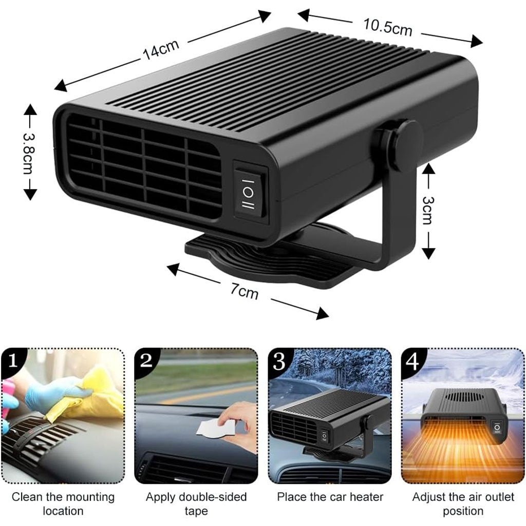 Chauffage et Refroidisseur de Voiture 2-en-1 – Confort 360° Toute l'Année image 1