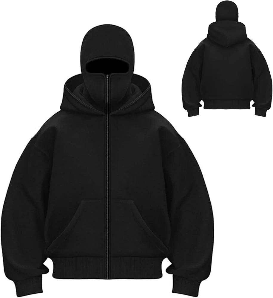 Veste Balaclava Ninja avec cagoule + Gants Thermique Screen touch