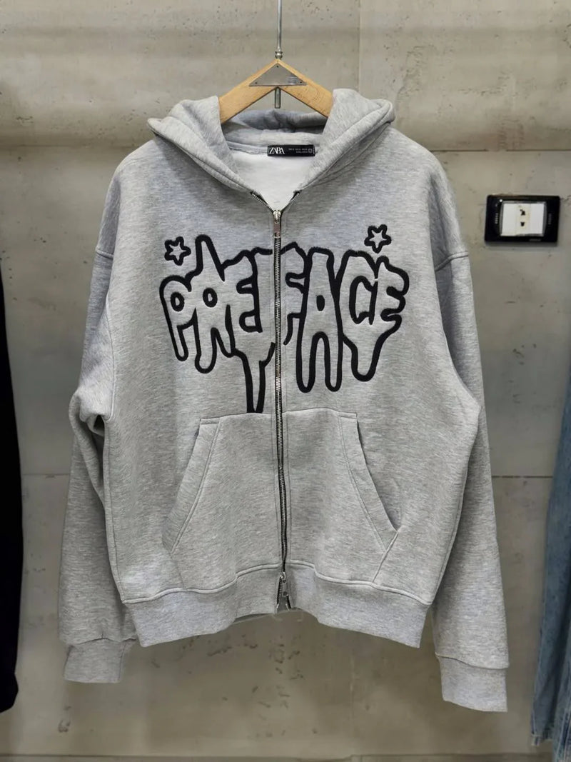Preface Star ZipUp – Hoodie Zippé Étoile Style Streetwear Premium
