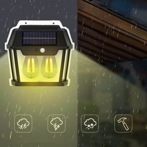 Applique Murale Solaire - Éclairage Intelligent, Étanche IP65 image 1