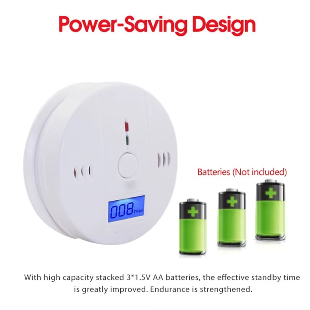 Alarme détecteur de monoxyde de carbone avec écran LCD image 6