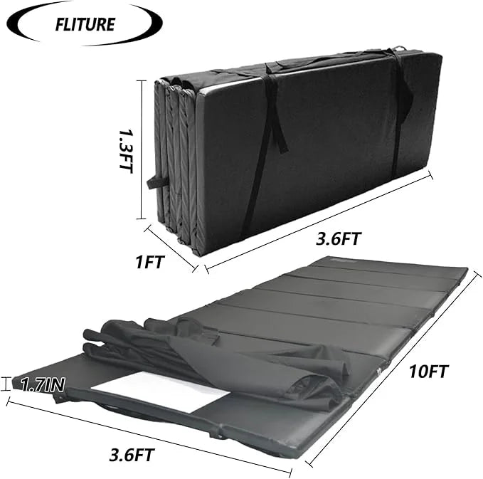 Matelas de Camping Pliable 185×65 cm avec Oreiller Intégré – Confort Nomade & Transport Facile