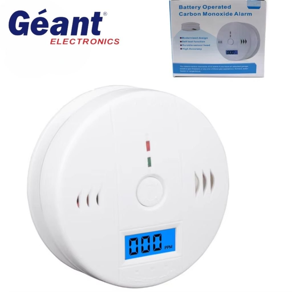 Alarme détecteur de monoxyde de carbone avec écran LCD image 1