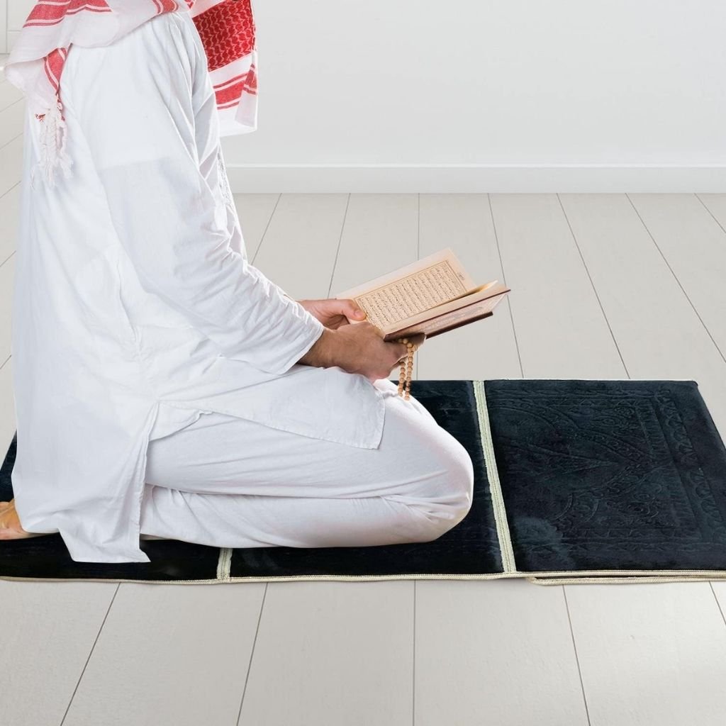 Tapis de Prière Sultan Pliable avec Dossier – Confort, Stabilité & Sérénité en Toute Situation image 2
