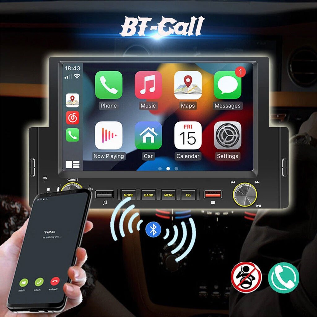 Autoradio à Écran Tactile avec Apple CarPlay, Android Auto & GPS Intégré image 1