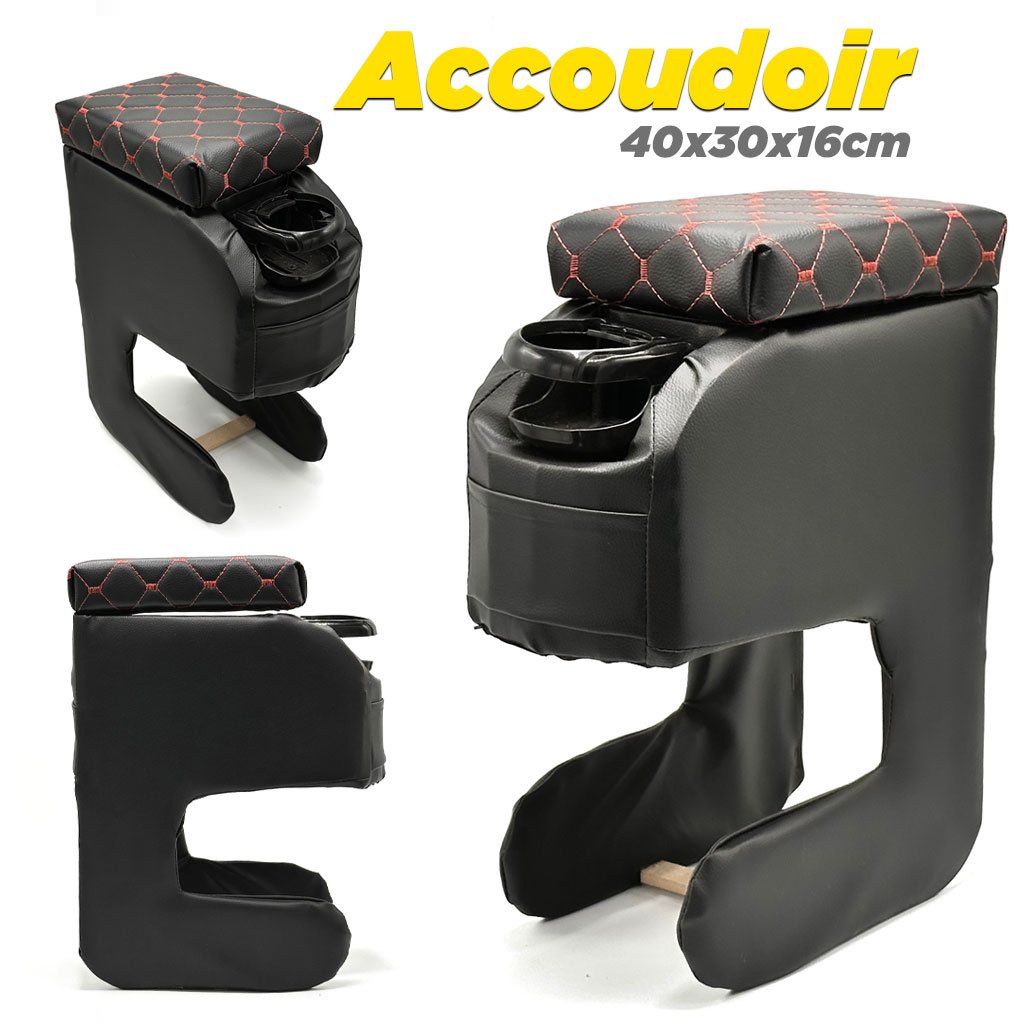 Accoudoir Universel pour Voiture avec Rangement et Porte-Gobelets image 0