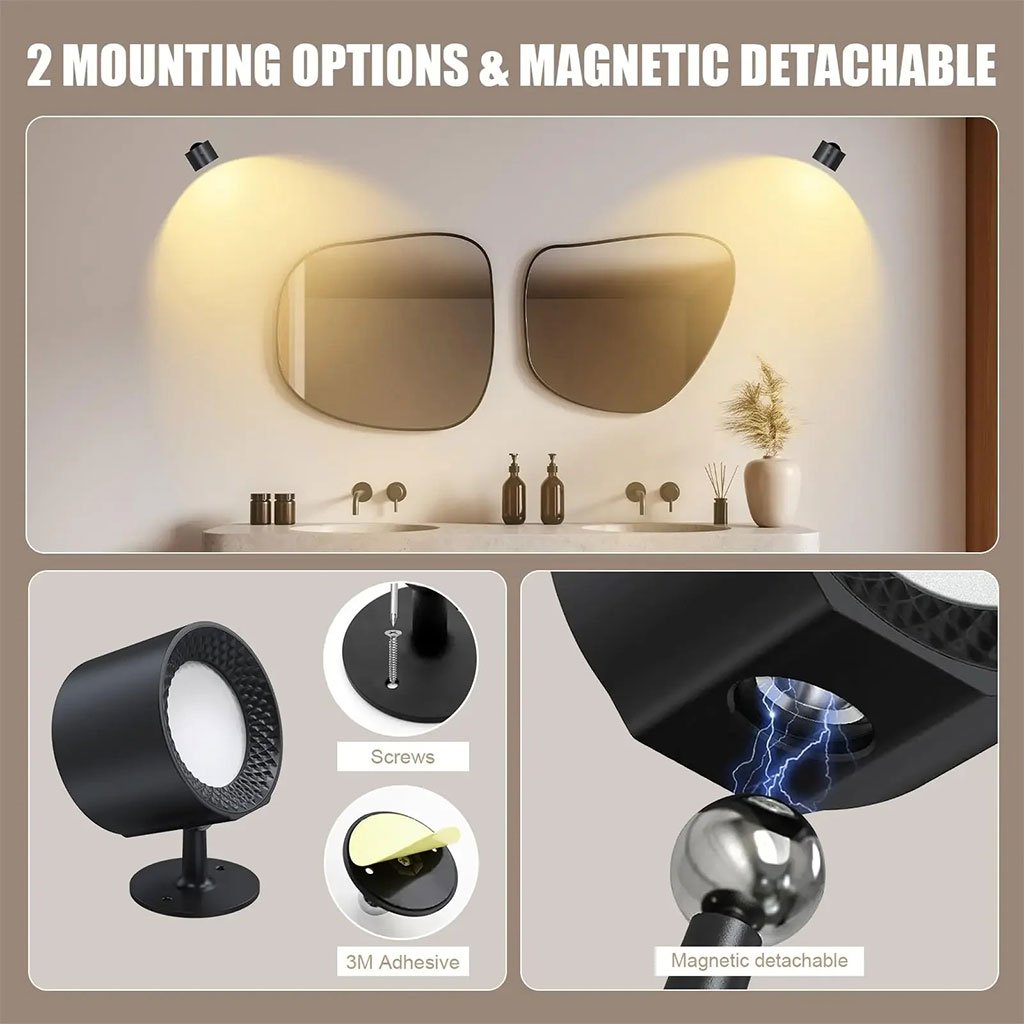 Applique Murale Double Tête et 3 niveaux de luminosité 360° image 3