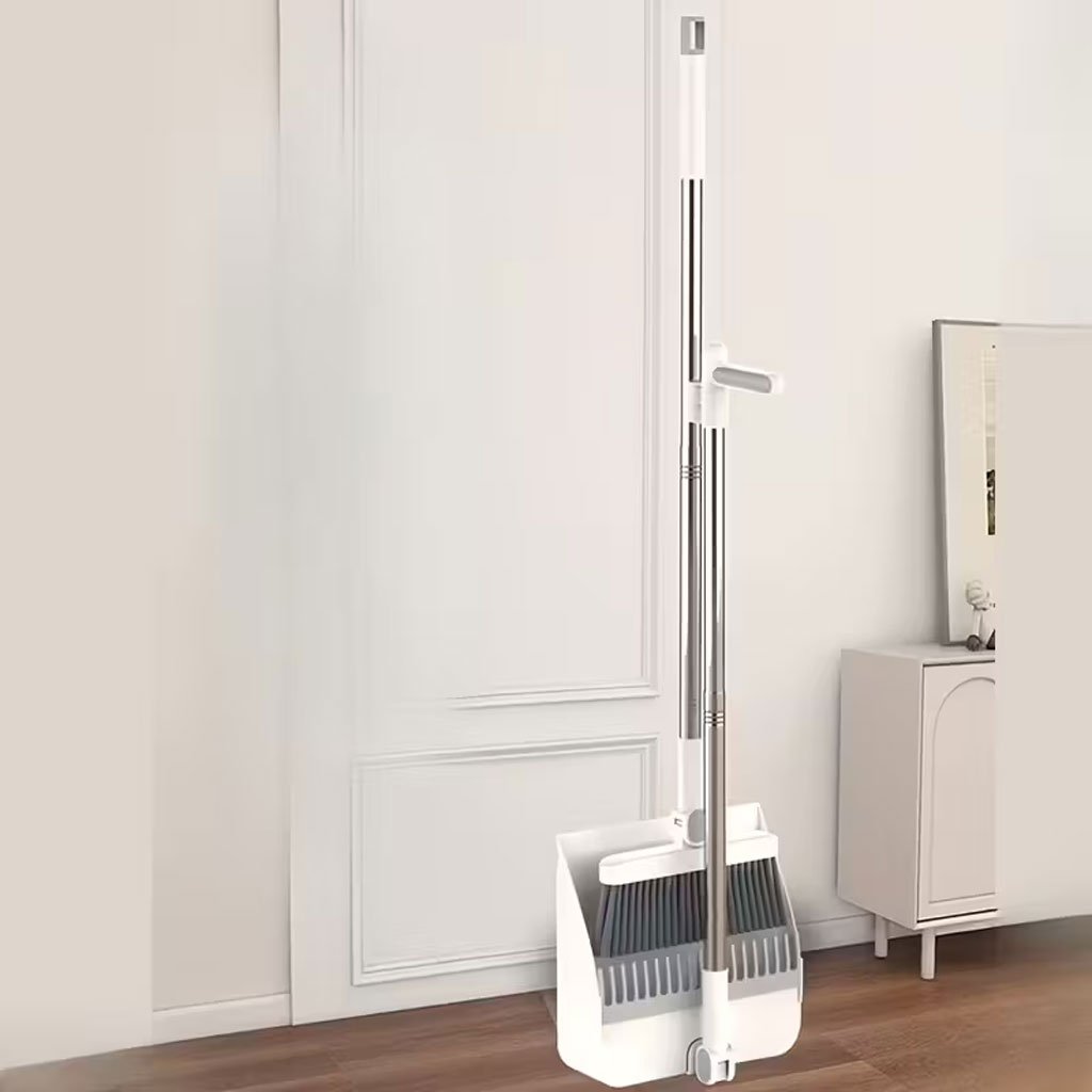 Balai et pelle avec manche long pour le Nettoyage des Sols Intérieurs image 2