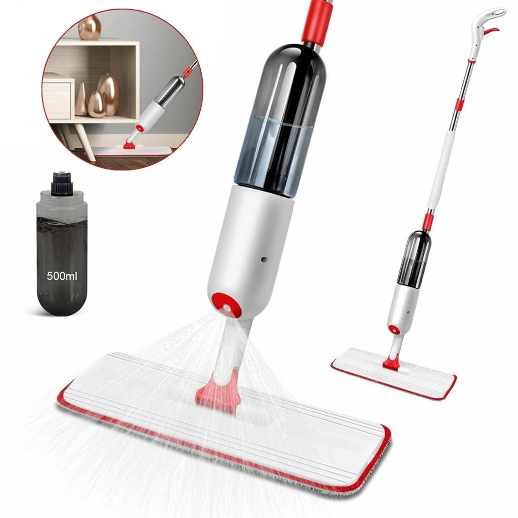 Balai Serpillière Pulvérisateur 2-en-1 avec Tampons Réutilisables image 0