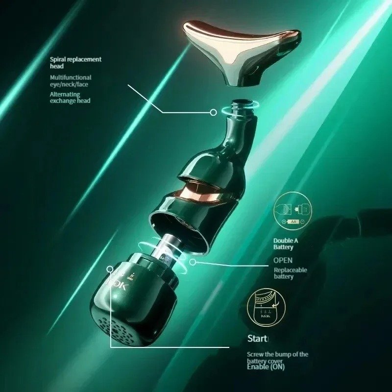 Appareil de massage et de lifting du visage 3-en-1 image 2