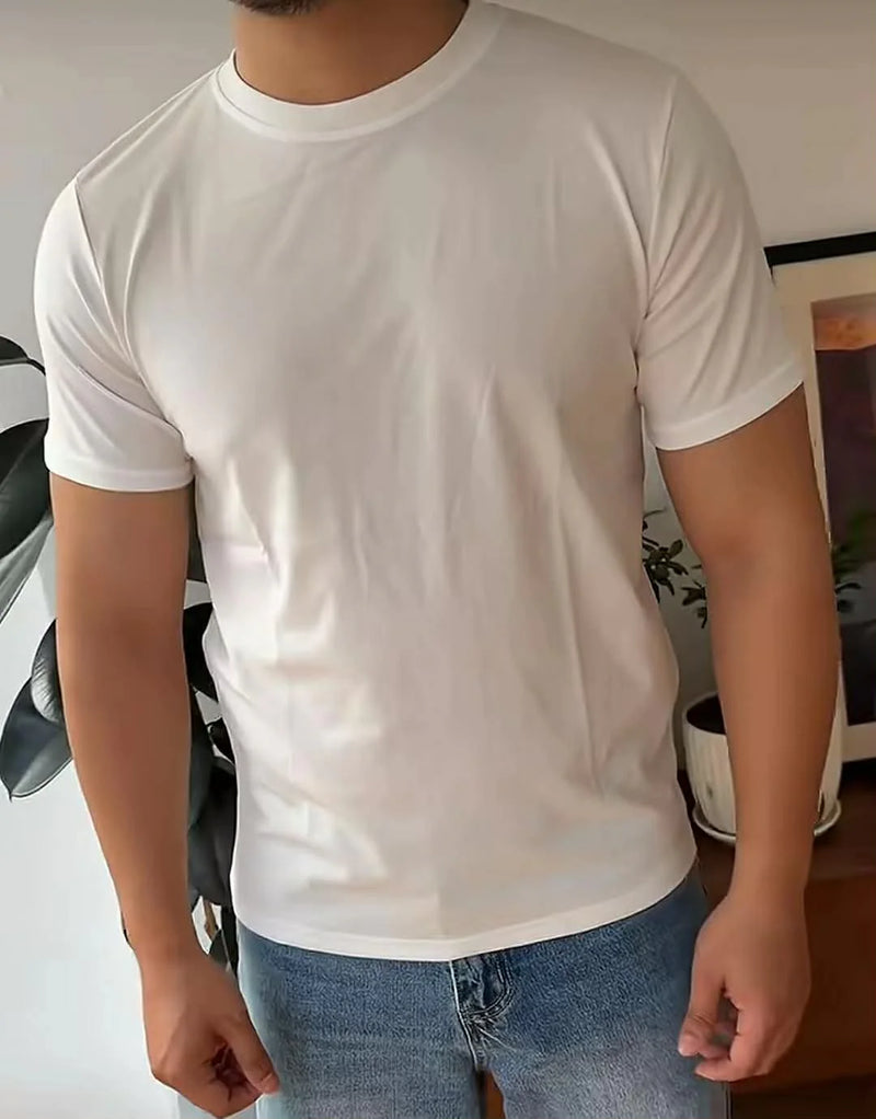 T-shirt Basic 100% Coton – Confort Quotidien & Style Minimaliste