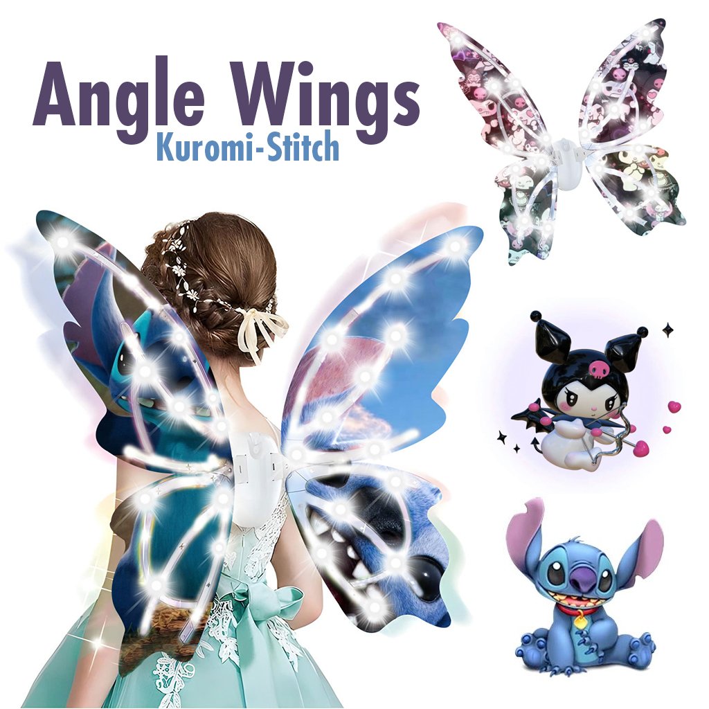 Ailes Magiques Lumineuses Stitch-Kuromi – Rêve et Magie pour Enfants image 0