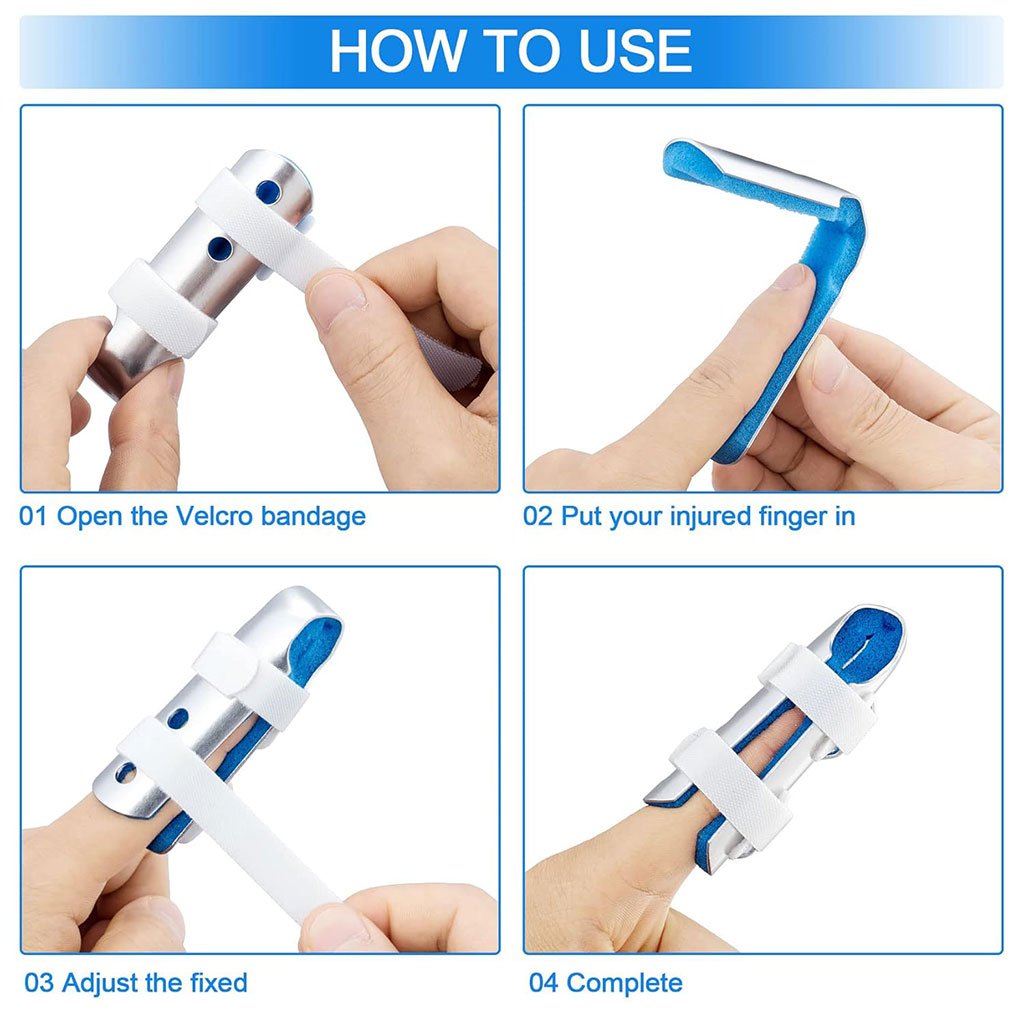 Attelle Orthopédique pour Doigt – Aluminium Léger, Design Ergonomique, Réglable image 1