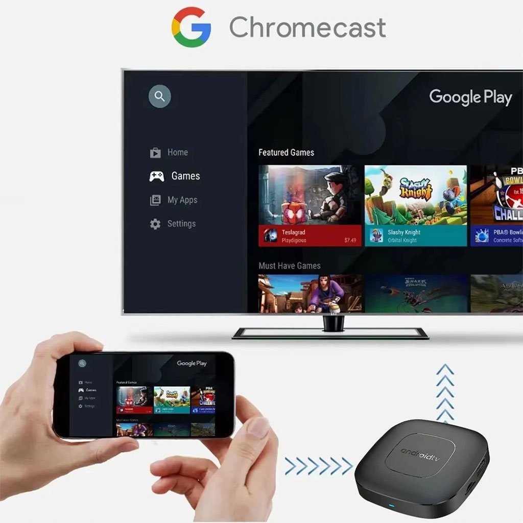 Android TV Box Connectée avec Télécommande Vocale 2+16GB image 6