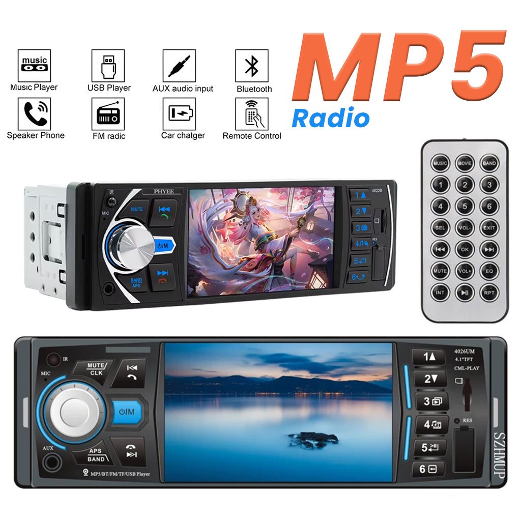 Autoradio MP5 4.1 Pouces FM Radio Écran HD image 0