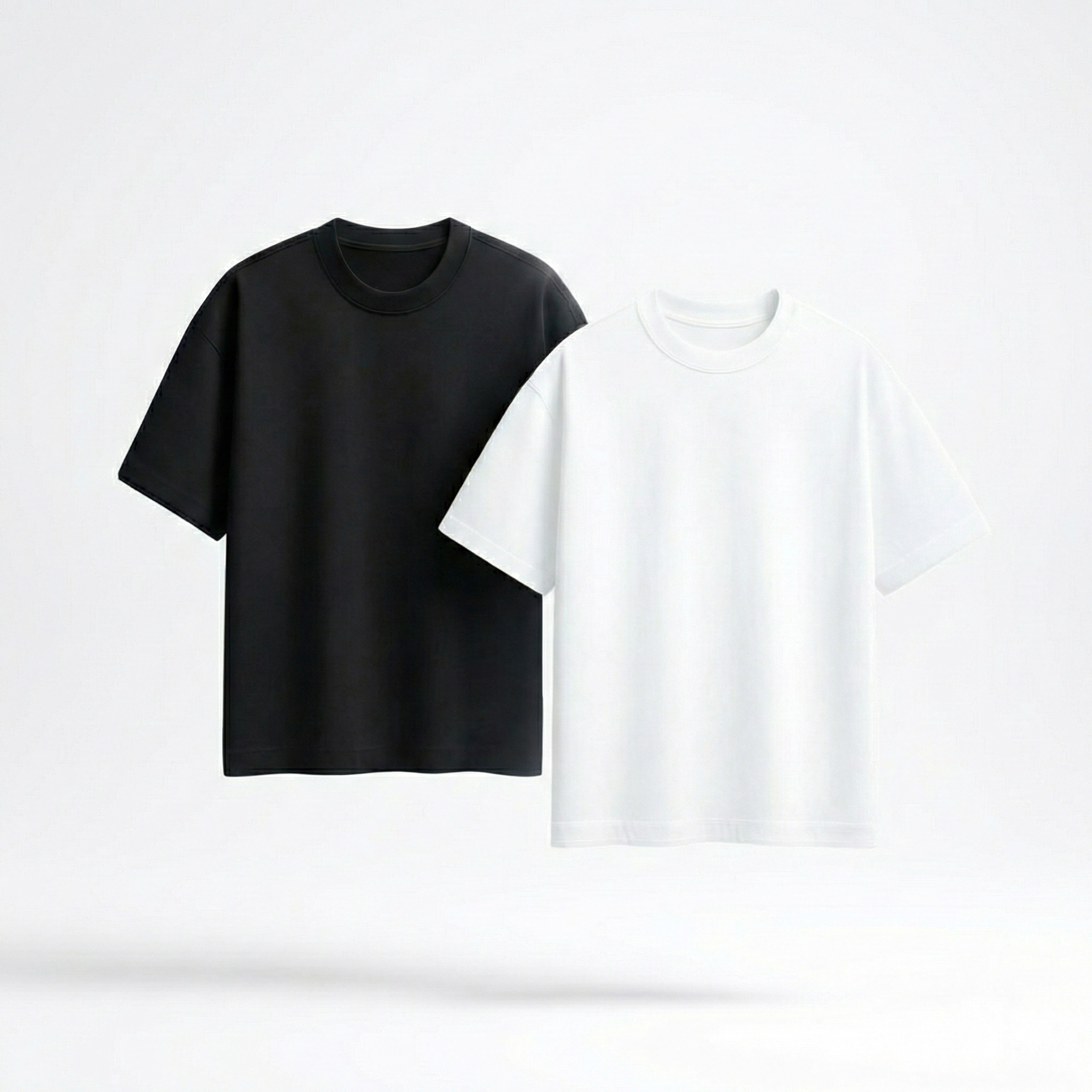 T-Shirt Noir & Blanc – Style Minimaliste & Confort Absolu