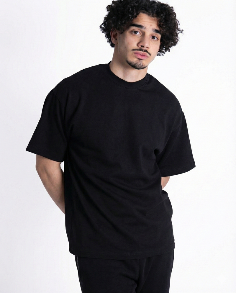 T-Shirt Noir & Blanc – Style Minimaliste & Confort Absolu