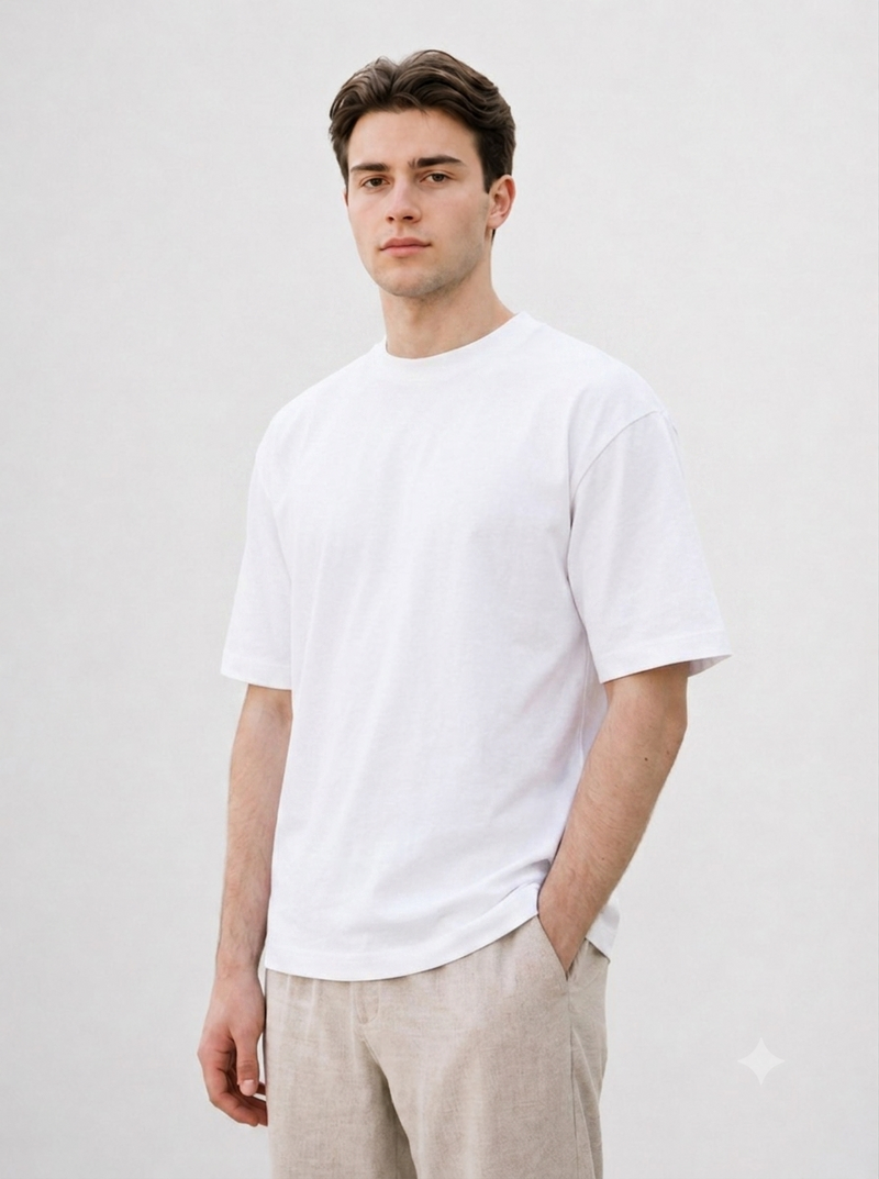 T-shirt Semi Oversize Premium – Style Moderne & Confort Quotidien