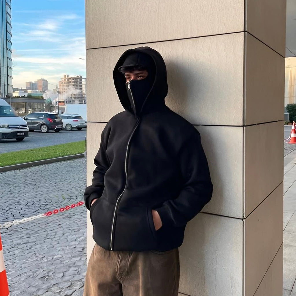 Balcalava Ninja Zipper Hoodie | Veste confortable style Ninja