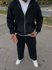 Ensemble Veste + Pantalon Baggy en Coton Premium – Style Moderne & Confort Respirant