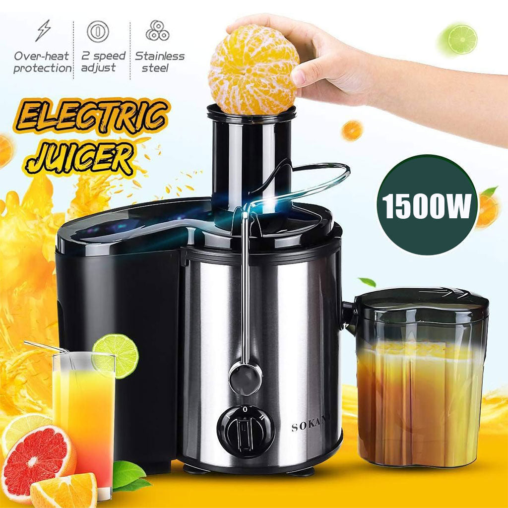 Centrifugeuse Extracteur de Jus 1500W – Performance & Nutrition Maximales