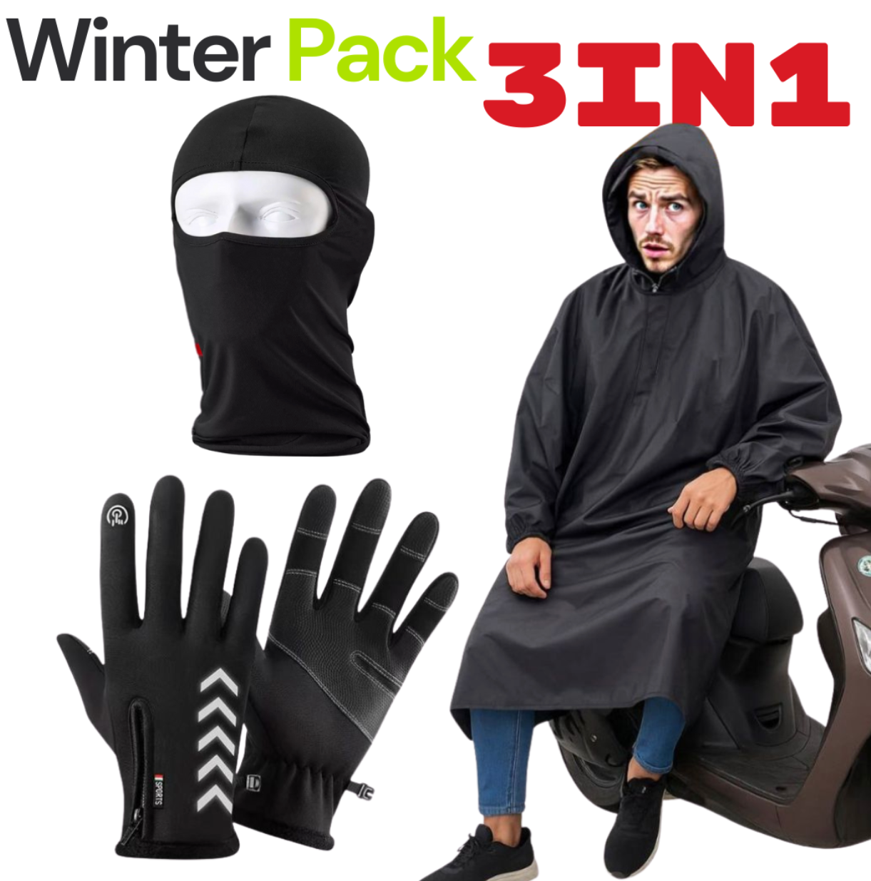 Pack d’Hiver pour Motards – Protection Totale & Confort Thermique imperméable