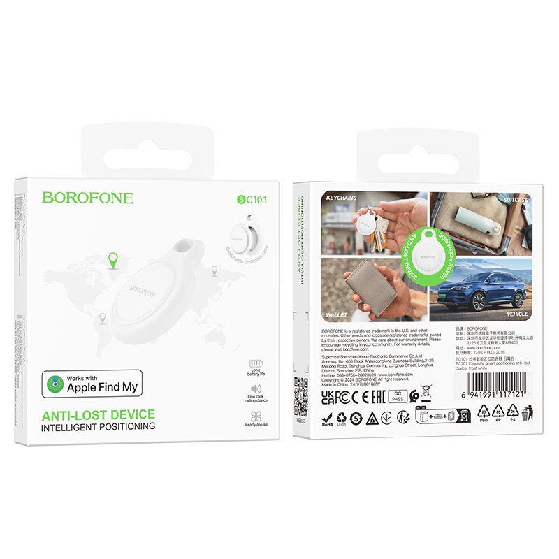 AirTag de Localisation Borofone BC101 – Suivi Intelligent, Format Compact image 2