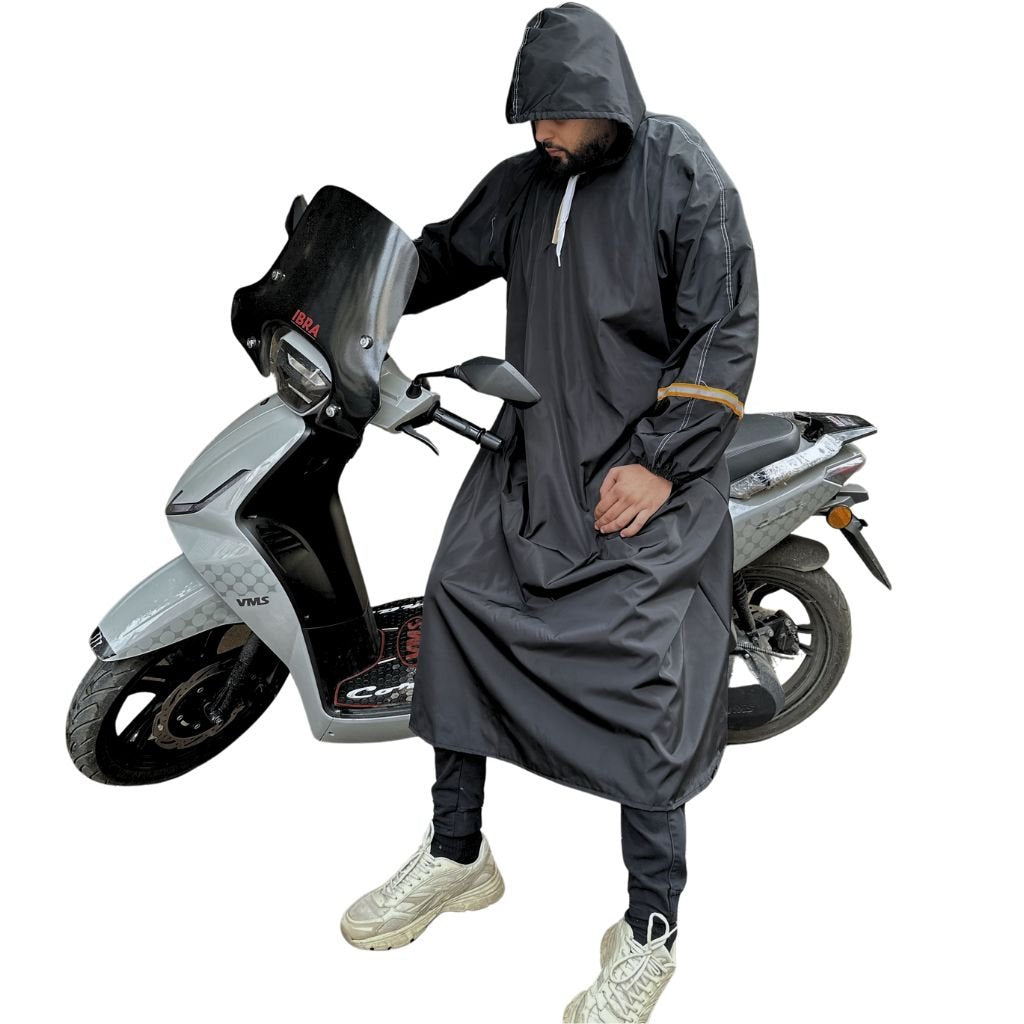 Pack Moto Hiver – Manteau Imperméable + Gants Tactiques + Cagoule Offerte image 1