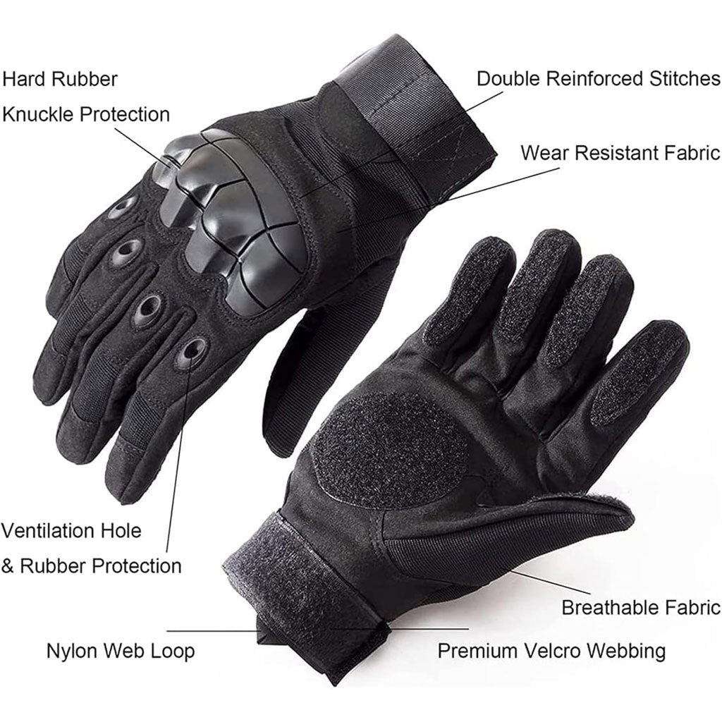 Pack Moto Manteau Imperméable avec Gants Tactiques Doigt Complet – Cagoule Offerte image 2