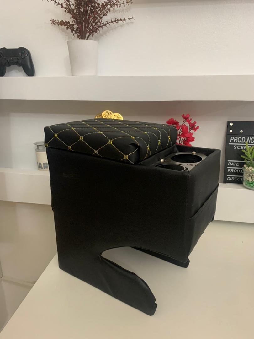 Accoudoir de Voiture Universel avec Rangement et Porte-Gobelet Intégré image 5